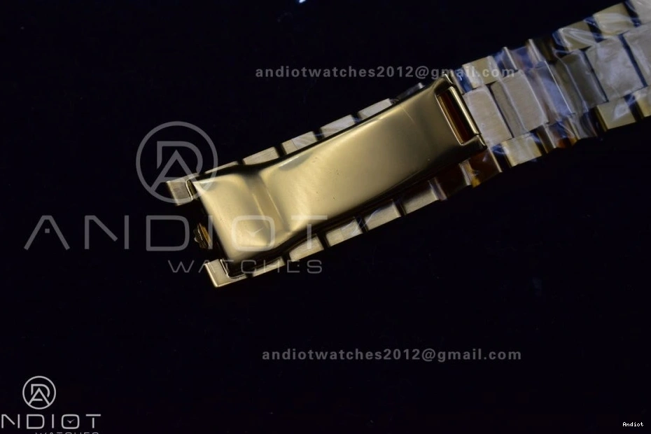 on (Gain THBF Date 1:1 Day Crystal Best 40 Dial Edition Weight) Black VR3255 Bracelet 228238 YG President 1120